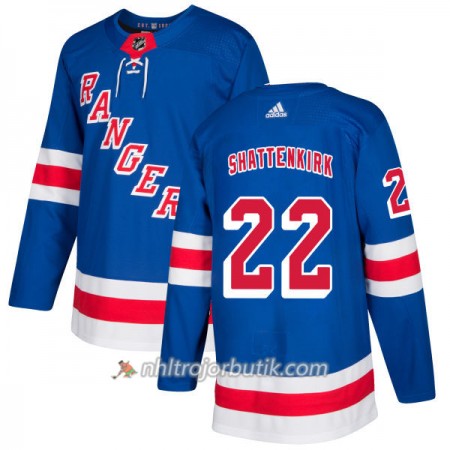Män Ishockey New York Rangers Tröja Kevin Shattenkirk 22 Adidas 2017-2018 Royal Authentic
